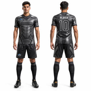 Conjunto de Uniforme de Fútbol de Alta Calidad, Mezcla Premium de Poliéster y Spandex, Transpirable, Suave, Flexible, de Secado Rápido, Listo para la Competencia - Product Image 1