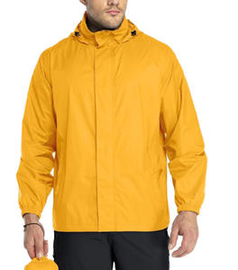 Veste de pluie d'hiver pour homme avec capuche et col - Product Image 1