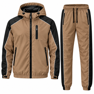Conjuntos de Chándal Impermeables Personalizados para Hombre, Chaqueta Cortavientos y Pantalones, Conjuntos de Dos Piezas, Chándales Personalizados para Hombre - Product Image 5