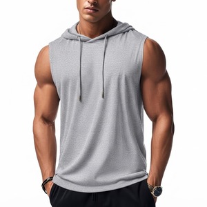 Sudadera sin mangas para hombre, de algodón, para entrenamiento, gimnasio, con logo personalizado, ropa deportiva, proveedor mayorista de sudaderas sin mangas - Product Image 1