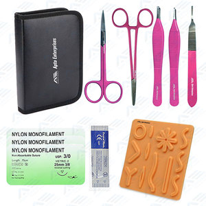 Best Quality Wholesale Medical Suture Practice <b>Kit</b> Complete All In One Stainless <b>Suturing</b> <b>Kits</b> Surgical Medic Instruments - Product Image 3