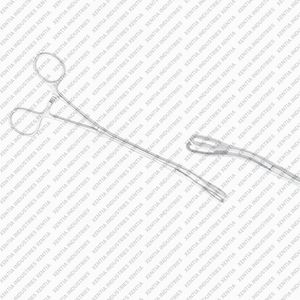Pince thoracique de qualité hospitalière à mâchoires ovales courbées à cliquet, instrument chirurgical VATSMIS en acier inoxydable - Product Image 3