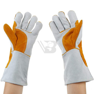 Premium Quality Heat-Resistant Leather Welding <b>Gloves</b> for Welding Laser Welding Anti-Heat BBQ Resident <b>Gloves</b> - Product Image 1