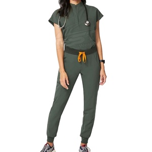 Wholesale High Quality Short Sleeve Hospital Medical Nursing Uniforms Suits Stretch Medical Jogger <b>Scrubs</b> - Product Image 1