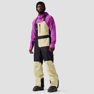 Men's Color Blocking Hooded Snow <b>Overalls</b> Waterproof Zipper Closure <b>Winter</b> Sporty Fit Polyester Shell Regular Length - Product Image 6