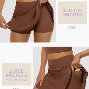 Ensemble de tennis pour femmes, tenue haute performance, tissu respirant, léger, coupe confortable, vêtements de sport, design haut de gamme, ensembles pour femmes - Product Image 3