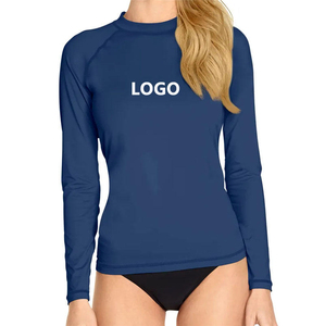 Wholesale Oem Rahsguards <b>Compression</b> Shirts Long Sleeve Uv protection Upf50 <b>Womens</b> Rash Guard Swim Surf Running Fitness Shirts - Product Image 4