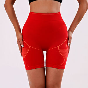 Shorts Deportivos Personalizados de Cintura Media para Mujer, Transpirables, Control de Abdomen, Sin Costuras, Efecto Levanta Glúteos, Poliéster/Nailon, para Yoga y Gimnasio - Product Image 3