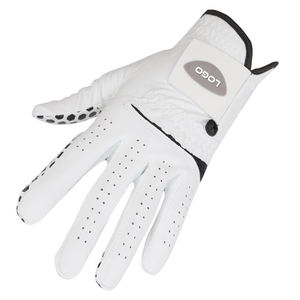 Gant de golf DARIB IMPEX rose en cuir véritable gaufré, main droite, antidérapant, fermeture auto-agrippante, pour homme, usage sportif, emballage spécial - Product Image 2