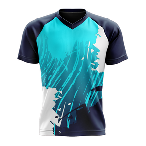Camiseta Deportiva Casual de Manga Corta para Hombre, Cuello en V, Secado Rápido, Transpirable, Estilo Americano, Primavera-Verano - Product Image 1