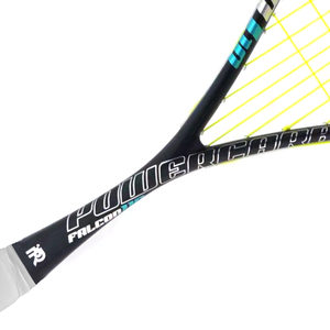 Raquette de squash professionnelle Falcon 110 en carbone légère - CARBONE-BLEU 110g SCAzon 1.2mm Corde Utilisation en salle - Product Image 1