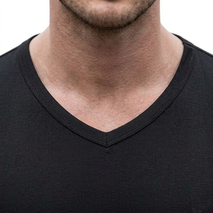 T-shirt de sport pour homme, coupe slim, respirant, séchage rapide, tricot uni, pour entraînement, fitness, extérieur, gym - Product Image 5