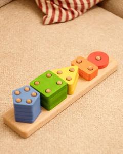 Juego de contar con diferentes formas y colores, hecho a mano en India, nueva actividad de aprendizaje aquí - lo más popular aquí. - Product Image 1