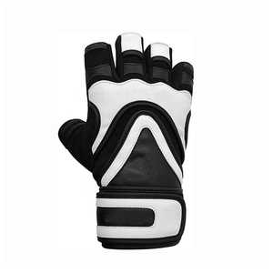 Wholesale Black Gym Fitness <b>Gloves</b> | Custom Logo Durable Padded Sports <b>Gloves</b> | Breathable Weightlifting <b>Gloves</b> - Product Image 3