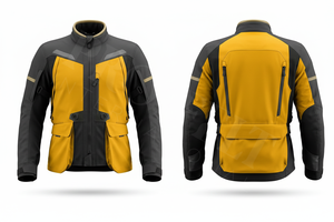 Blouson textile de moto personnalisé pour homme, protection haute performance, équipement de conduite, poches avant, vestes de moto - Product Image 2