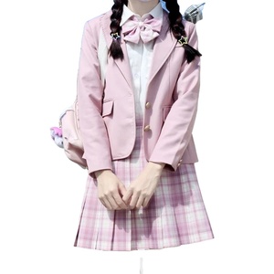 Uniforme Escolar Moderno para Adultos Unisex, Camiseta de Manga Corta de Algodón y Seda, Falda Plisada, Conjunto de Ropa con Pantalones Cortos para Coro de Jardín de Infancia - Product Image 3