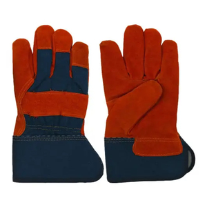 Guantes de Trabajo de Cuero en Oferta, Guantes Cortos de Cuero Resistentes al Calor, Guantes de Protección de Cuero con Servicio OEM - Product Image 1