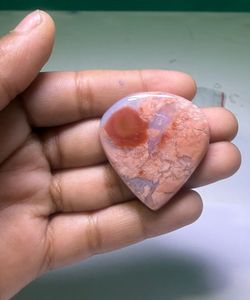 Cabochon en Agate Coton Naturel de Haute Qualité, Pierre Précieuse en Vrac pour la Fabrication de Bijoux - Product Image 4