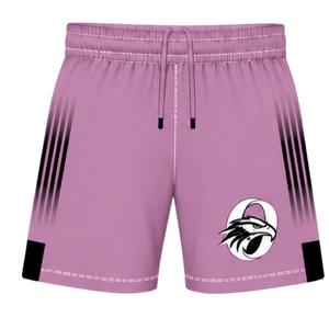 Conjunto de Rugby Rosa Polvoriento y Negro, Jersey de Manga Corta con Cuello Redondo y Pantalones Cortos a Juego, Transpirable, para Entrenamiento Deportivo en Equipo - Product Image 6