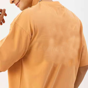 เสื้อยืดโอเวอร์ไซส์พิมพ์โลโก้ตามสั่งขายส่งสำหรับผู้ชาย แขนสั้น สวมใส่สบาย ผ้าฝ้าย 100% ทรงหลวม เสื้อยืดโอเวอร์ไซส์ - Product Image 6
