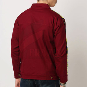 Wholesale Custom Logo Winter Men's <b>Denim</b> Jeans <b>Jacket</b> 100% Cotton Breathable Eco-Friendly Vintage Style Outdoor Use - Product Image 3