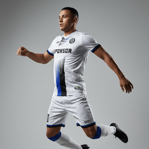 Ensemble maillot et short de football imprimé respirant professionnel, uniforme de football personnalisé pour équipe, kit sportif à séchage rapide - Product Image 5
