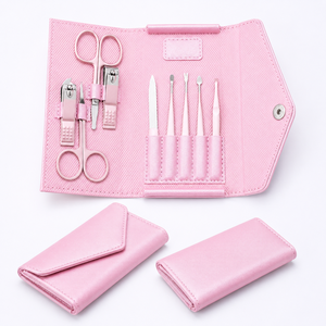 Ensemble de manucure et pédicure haut de gamme, de qualité supérieure, fabriqué sur mesure en acier inoxydable léger, avec emballage personnalisé - Product Image 1