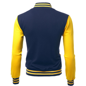 Custom Luxury Brand <b>Varsity</b> Wool <b>Bomber</b> <b>Jacket</b> with Leather Sleeves <b>Men</b> Button up <b>Jacket</b> Custom Letterman <b>Bomber</b> <b>Varsity</b> <b>Jacket</b> - Product Image 2