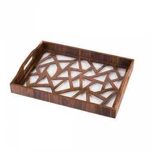 Luxury Round Gold Metal <b>Mirrored</b> Serving Trays Elegant <b>Vanity</b> Jewelry Cosmetic Organizer Coffee <b>Table</b> Display Platter - Product Image 6