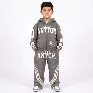 Conjuntos Deportivos para Niños al por Mayor, Personalizados, con Capucha, Lavado Ácido, 100% Algodón, Precios Económicos al por Mayor para Escuelas, Equipos y Uso Casual - Product Image 3