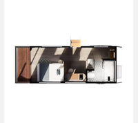 Maison Conteneur Préfabriquée en Acier de Luxe Moderne, Hôtel & Villa Modulaire Haut de Gamme en Capsule, Conception Écologique et Respirante