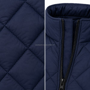 Chaqueta de invierno informal para hombre, ligera, acolchada, con aislamiento, para exteriores, cálida, con cierre, personalizada, OEM, al por mayor - Product Image 3