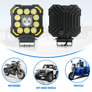 Luces Antiniebla LED Cuadradas RGB de 20W y 10 Lentes para Motocicleta LIUHJG, Luces de Trabajo para Motocicleta de Aleación de Aluminio IP67 - Product Image 6