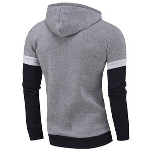 Sweats à capuche zippés en coton respirant, style décontracté basique pour l'extérieur et le quotidien - Product Image 2