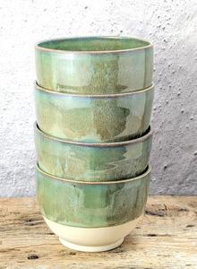 Juego de Tazones de Cerámica con Acabado Suave en Color Verde Salvia, Diseño Apilable, Acabado Liso, Apto para Alimentos, Duradero, Ideal para Comer con Elegancia Todos los Días - Product Image 6