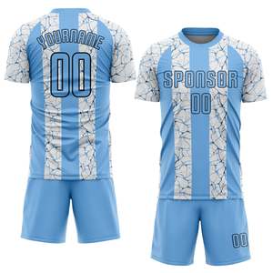 Ensemble d'uniformes de football pour tous les joueurs, design par sublimation pour matchs professionnels, shorts renforcés, maillots respirants, service OEM/ODM - Product Image 1