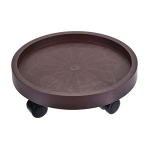 Paquete de 8 Soportes Rodantes para Plantas de Alta Resistencia de 12.2 Pulgadas, Color Marrón, para Interiores y Exteriores, con Ruedas para Macetas, Flores y Jardineras - Product Image 2