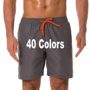 กางเกงชายหาดกันน้ำคุณภาพสูง 40 สี สำหรับผู้ชาย กางเกงขาสั้นฤดูร้อน กางเกงว่ายน้ำผู้ชาย ผ้าไนลอน - Product Image 1