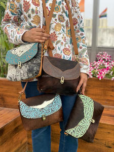 Style occidental cheveux sur cacher sacs à main en peau de vache pour femmes nouveau Design sculpture sac à main décontracté sac à bandoulière en cuir véritable sacs à bandoulière - Product Image 4