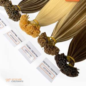 Taille personnalisée Extensions de cheveux à la kératine pré-collée Super épais cheveux Remy vietnamiens bruts 100 pièces/paquet pointe plate - Product Image 4