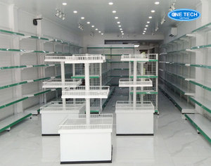 Modern 3 Tier Square Promotional Display <b>Rack</b> Powder Coated Metal <b>Wire</b> Anti Rust Space Saving for Supermarket Merchandising - Product Image 5