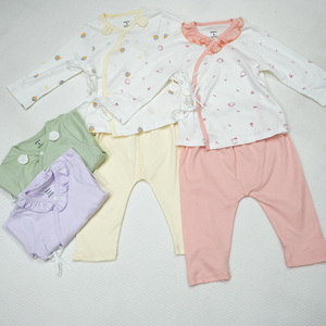 Chemise kimono pour bébé en coton biologique Dokma, manches courtes, respirante, motif de dessin animé, bouton unique, col rond, mignonne, 4 saisons, ALB12 - Product Image 6