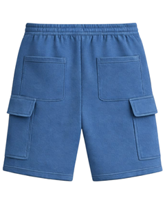 Pantalones Cortos Cargo Azul Cielo para Hombre, Cintura Elástica con Cordón, Estilo Casual Urbano, Múltiples Bolsillos, Pantalones Cortos de Verano, Logotipo Personalizado, Fabricante OEM - Product Image 5