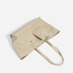 Sac à main en cuir véritable pour femmes, style coréen, matériau PU de haute qualité avec un petit portefeuille suspendu, sac à bandoulière - Product Image 5