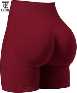 Quick Dry High Elastic Scrunch Butt Sports <b>Shorts</b> Low Waist <b>Short</b> Gym Fitness <b>Leggings</b> Seamless Yoga <b>Shorts</b> <b>Women</b> with OEM ODM - Product Image 3