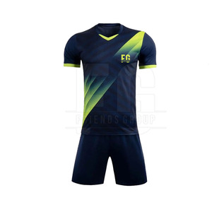 เสื้อฟุตบอลแขนสั้นผู้ชายคอลเลคชั่นใหม่ พิมพ์ลายแบบซับลิเมชั่น ชุดฟุตบอลแห้งเร็ว เป็นมิตรกับสิ่งแวดล้อม ผลิตจากโพลีเอสเตอร์ 100% - Product Image 1