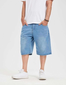 Men's Denim <b>Shorts</b> Straight Leg Mid Waist Cotton Casual Summer Breathable Pockets Woven Style Quick Dry Eco-Friendly Waterproof - Product Image 5