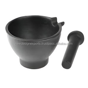 Mortier et pilon en fonte authentique pour des pâtes et des épices au curry authentiques - Product Image 4