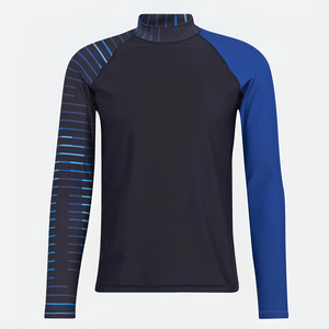 ผู้ผลิตจัดหาเสื้อ Rash Guard แบบกำหนดเอง Fly Humble SPORTSWEAR ผลิตจากโพลีเอสเตอร์/คอตตอน เนื้อผ้านุ่มพิเศษ แห้งเร็ว ระบายอากาศได้ดี - Product Image 2