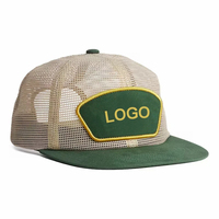 Casquette Trucker Unisexe en Maille avec Patch Logo, Dos Ajustable, Chapeau Décontracté Printemps-Été pour Adultes et Mode Extérieure